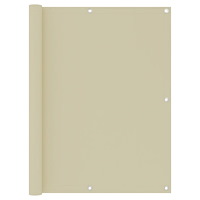 vidaXL Balkongskärm gräddvit 120x600 cm oxfordtyg