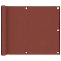 vidaXL Balkongskärm terrakotta 75x500 cm oxfordtyg