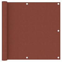 vidaXL Balkongskärm terrakotta 90x500 cm oxfordtyg