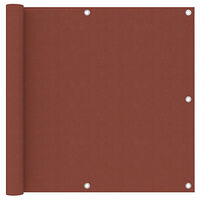 vidaXL Balkongskärm terrakotta 90x500 cm oxfordtyg