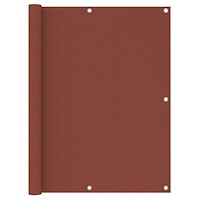 vidaXL Balkongskärm terrakotta 120x300 cm oxfordtyg