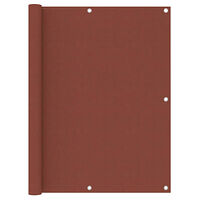 vidaXL Balkongskärm terrakotta 120x500 cm oxfordtyg