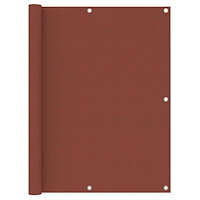 vidaXL Balkongskärm terrakotta 120x600 cm oxfordtyg