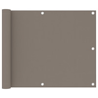 vidaXL Balkongskärm taupe 75x300 cm oxfordtyg