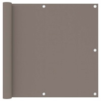 vidaXL Balkongskärm taupe 90x300 cm oxfordtyg