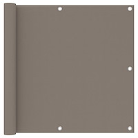 vidaXL Balkongskärm taupe 90x400 cm oxfordtyg