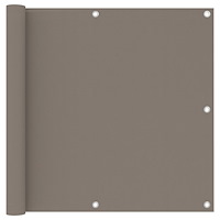 vidaXL Balkongskärm taupe 90x500 cm oxfordtyg