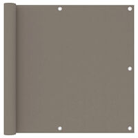 vidaXL Balkongskärm taupe 90x600 cm oxfordtyg