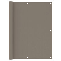 vidaXL Balkongskärm taupe 120x500 cm oxfordtyg