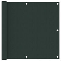 vidaXL Balkongskärm mörkgrön 90x300 cm oxfordtyg