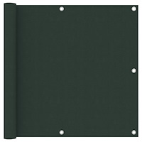vidaXL Balkongskärm mörkgrön 90x500 cm oxfordtyg