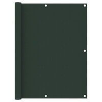 vidaXL Balkongskärm mörkgrön 120x500 cm oxfordtyg