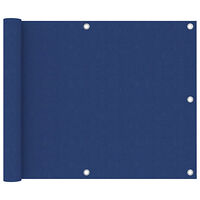 vidaXL Balkongskärm blå 75x400 cm oxfordtyg