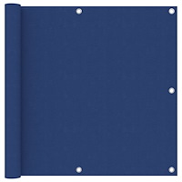 vidaXL Balkongskärm blå 90x600 cm oxfordtyg