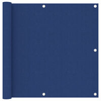 vidaXL Balkongskärm blå 90x600 cm oxfordtyg
