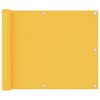 vidaXL Balkongskärm gul 75x600 cm oxfordtyg