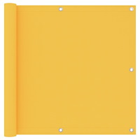 vidaXL Balkongskärm gul 90x400 cm oxfordtyg