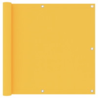 vidaXL Balkongskärm gul 90x600 cm oxfordtyg