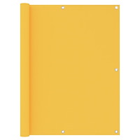 vidaXL Balkongskärm gul 120x500 cm oxfordtyg