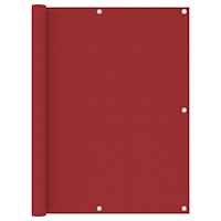 vidaXL Balkongskärm röd 120x300 cm oxfordtyg