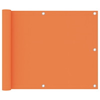 vidaXL Balkongskärm orange 75x600 cm oxfordtyg