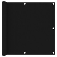 vidaXL Balkongskärm svart 90x600 cm oxfordtyg