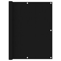 vidaXL Balkongskärm svart 120x600 cm oxfordtyg