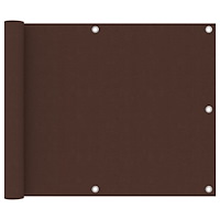 vidaXL Balkongskärm brun 75x300 cm oxfordtyg