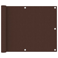 vidaXL Balkongskärm brun 75x400 cm oxfordtyg