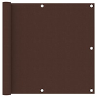 vidaXL Balkongskärm brun 90x400 cm oxfordtyg