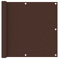 vidaXL Balkongskärm brun 90x500 cm oxfordtyg