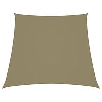 vidaXL Solsegel oxfordtyg trapets 4/5x4 m beige