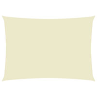 vidaXL Solsegel oxfordtyg rektangulärt 2,5x5 m gräddvit