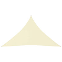 vidaXL Solsegel oxfordtyg trekantigt 3x3x4,24 m gräddvit