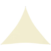 vidaXL Solsegel oxfordtyg trekantigt 6x6x6 m gräddvit