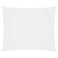 vidaXL Solsegel oxfordtyg rektangulärt 5x6 m vit
