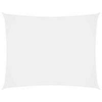 vidaXL Solsegel oxfordtyg rektangulärt 6x7 m vit