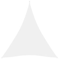 vidaXL Solsegel Oxfordtyg trekantigt 4x5x5 m vit
