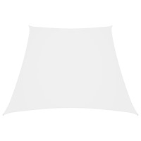 vidaXL Solsegel oxfordtyg trapets 2/4x3 m vit