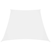 vidaXL Solsegel oxfordtyg trapets 3/5x4 m vit