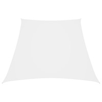 vidaXL Solsegel oxfordtyg trapets 4/5x4 m vit