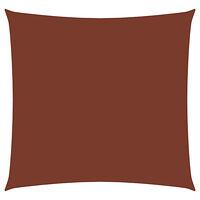vidaXL Solsegel oxfordtyg fyrkantigt 5x5 m terrakotta