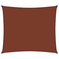 vidaXL Solsegel oxfordtyg rektangulärt 2,5x3,5 m terrakotta