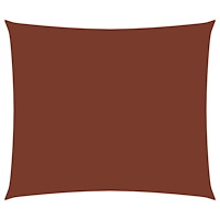 vidaXL Solsegel oxfordtyg rektangulärt 3,5x5 m terrakotta