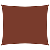 vidaXL Solsegel oxfordtyg rektangulärt 4x5 m terrakotta
