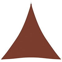 vidaXL Solsegel Oxfordtyg trekantigt 4,5x4,5x4,5 m terrakotta