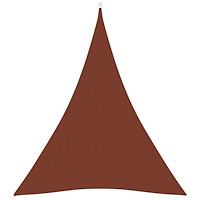 vidaXL Solsegel oxfordtyg trekantigt 4x5x5 m terrakotta