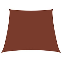 vidaXL Solsegel oxfordtyg trapets 2/4x3 m terrakotta