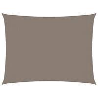 vidaXL Solsegel oxfordtyg rektangulärt 3x4,5 m taupe