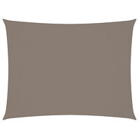 vidaXL Solsegel oxfordtyg rektangulärt 5x6 m taupe